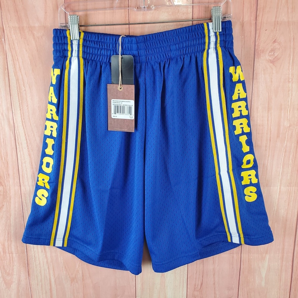 Mitchell & Ness Swingman Road Shorts Mens Sz Medium‎ Golden State Warriors